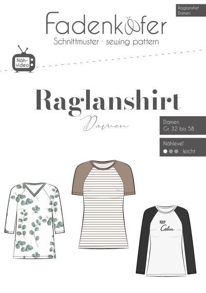 Fadenkäfer Papierschnittmuster Raglanshirt Damen 